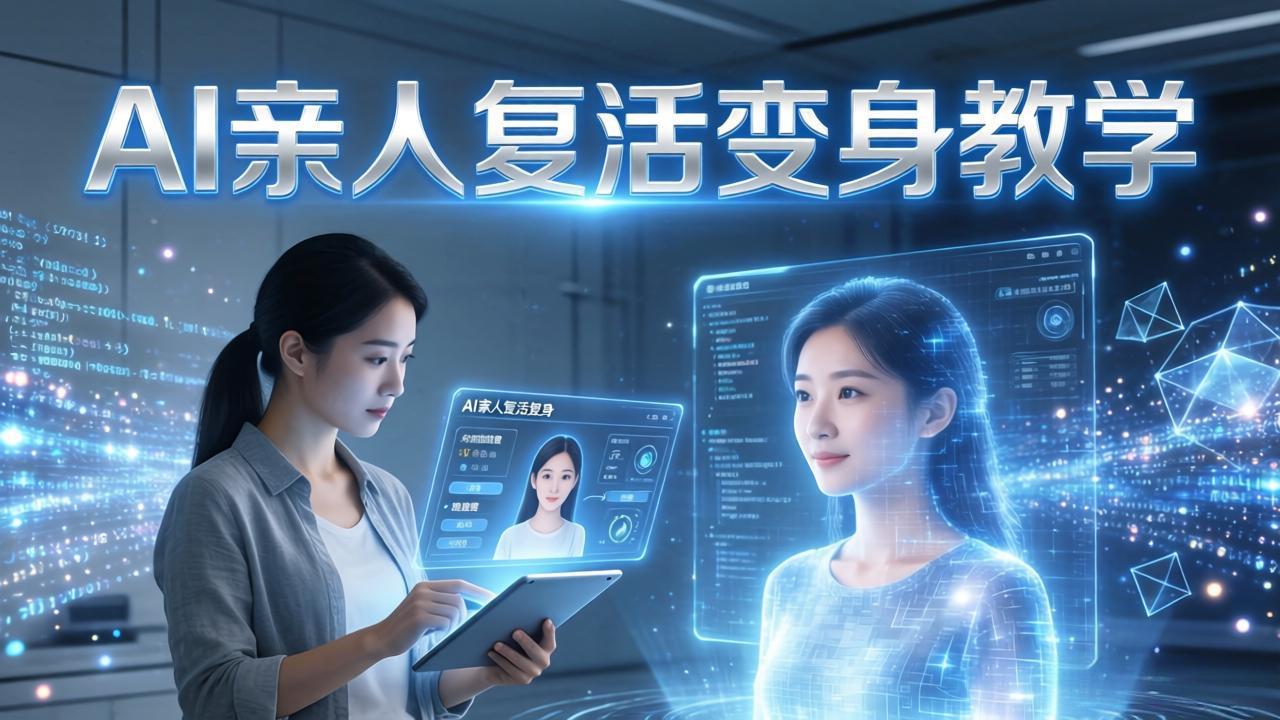 (17940期)AI亲人复活变身教学,最近超级火爆的项目,涨粉超级快,私域引流代做服务,收徒等-小二项目网