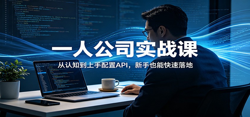 一人公司实战课：从认知到上手配置API，新手也能快速落地-小二项目网
