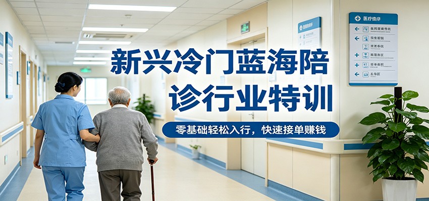 新兴冷门蓝海陪诊行业特训，零基础轻松入行，快速接单赚钱-小二项目网
