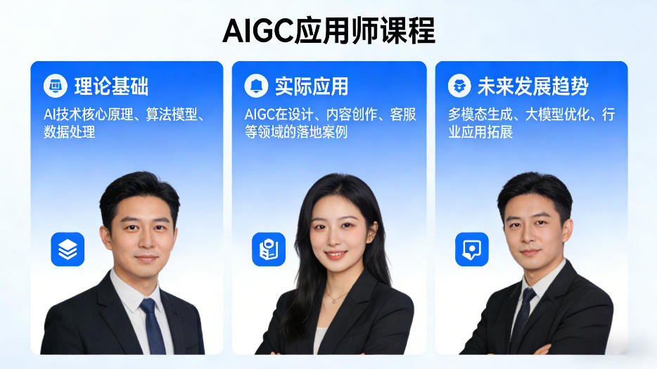 AIGC应用师课程，覆盖了AI技术的理论基础、实际应用、以及未来发展趋势-小二项目网