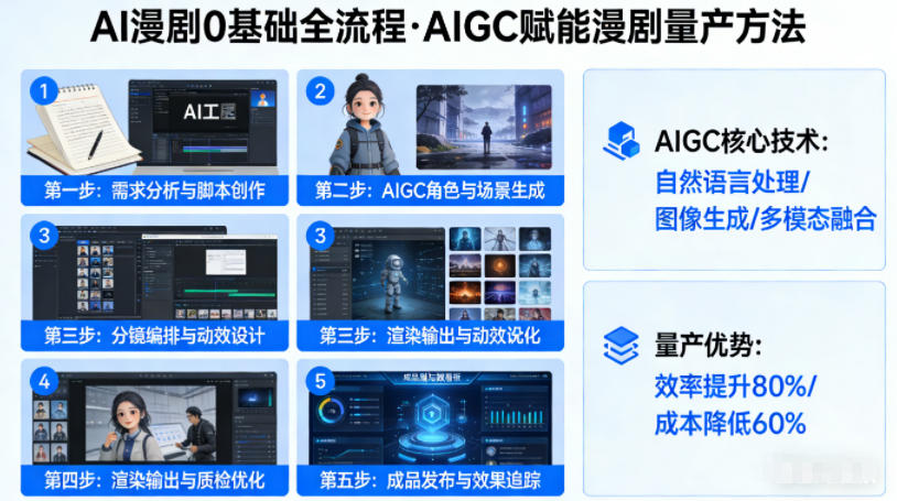 AI漫剧0基础全流程，快速掌握AIGC赋能的漫剧量产方法-小二项目网