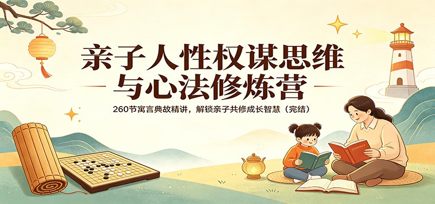 亲子人性权谋思维与心法修炼营：260节寓言典故精讲，解锁亲子共修成长智慧（完结）-小二项目网