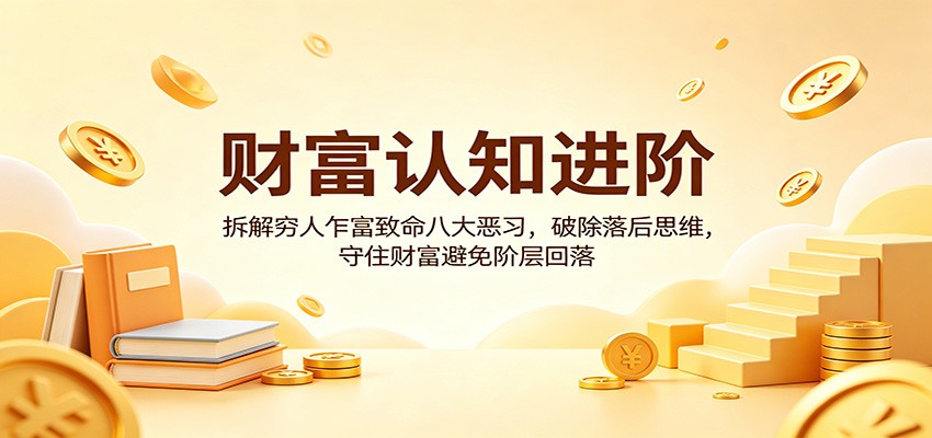 财富认知进阶：拆解穷人乍富致命八大恶习，破除落后思维，守住财富避免阶层回落-小二项目网