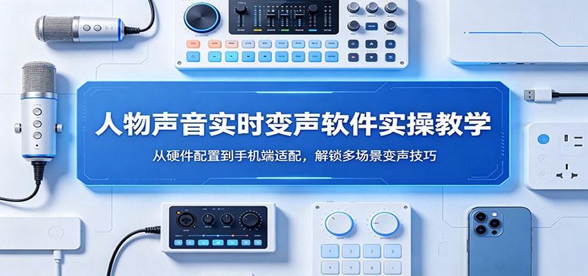 人物声音实时变声软件实操教学：从硬件配置到手机端适配，解锁多场景变声技巧-小二项目网