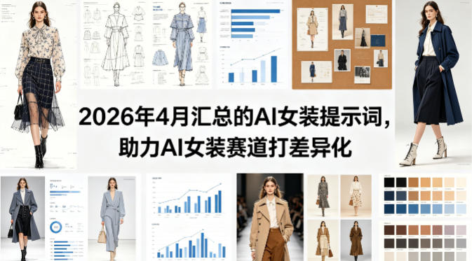 2026年4月汇总的AI女装提示词，助力AI女装赛道打差异化-小二项目网