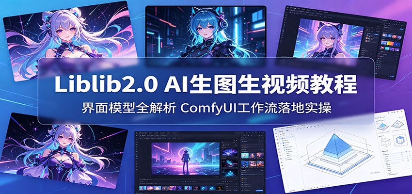 Liblib2.0 AI生图生视频教程：界面模型全解析，ComfyUI工作流落地实操-小二项目网