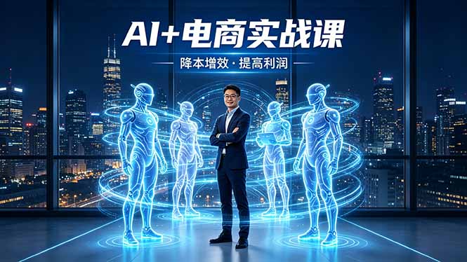 （18328期）AI+电商实战课，1人+N个AI 智能体，把SOP变AI员工，实现降本增效提高利润-小二项目网