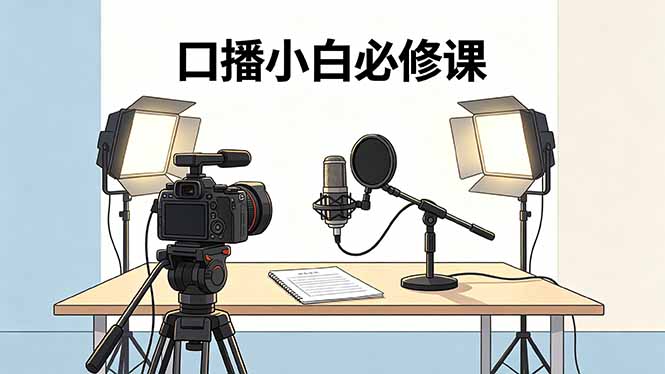（18428期）口播小白必修课：录像收音灯光设备+脚本撰写，搭专业级录制场景-小二项目网
