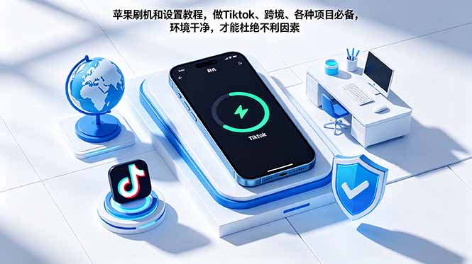 （18558期）苹果刷机和设置教程，做Tiktok、跨境、各种项目必备，环境干净，才能杜绝不利因素-小二项目网