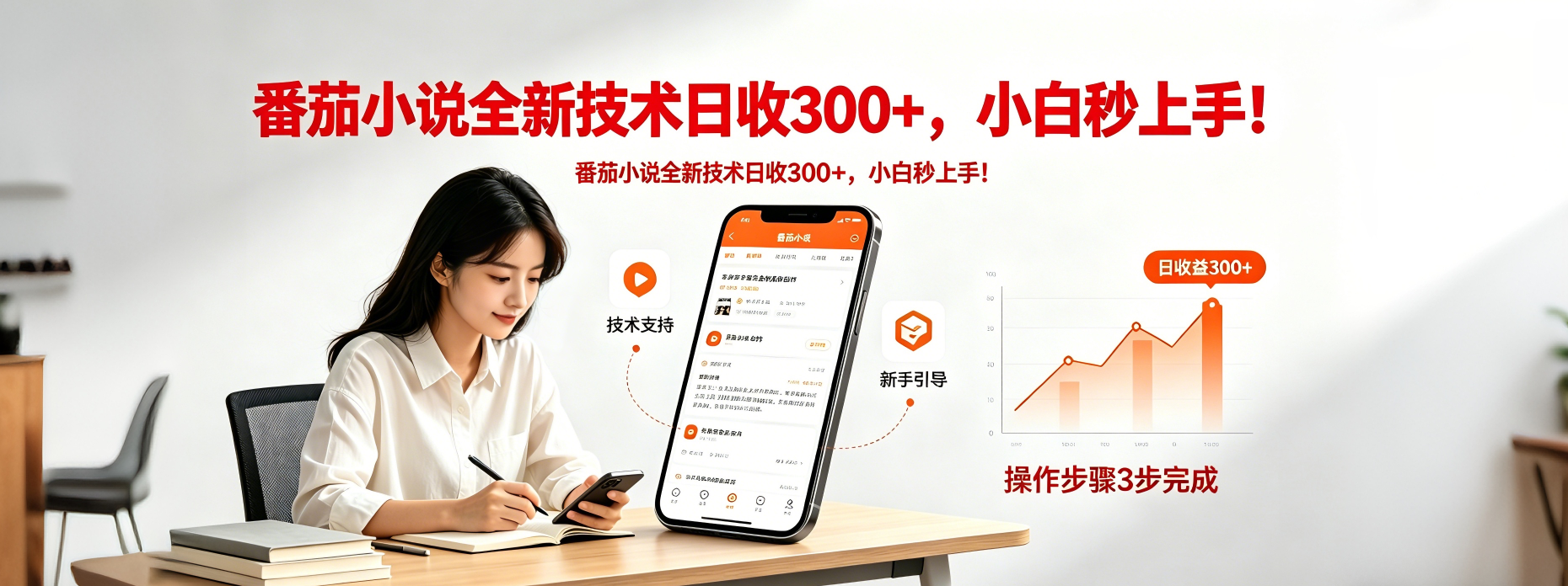 （18392期）番茄小说全新技术全新玩法！无脑日收300+-小二项目网