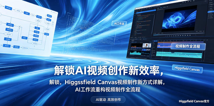 解锁AI视频创作新效率，Higgsfield Canvas视频制作新方式详解，AI工作流重构视频制作全流程-小二项目网