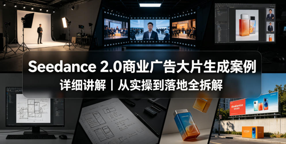 Seedance 2.0商业广告大片生成案例详细讲解｜从实操到落地全拆解-小二项目网