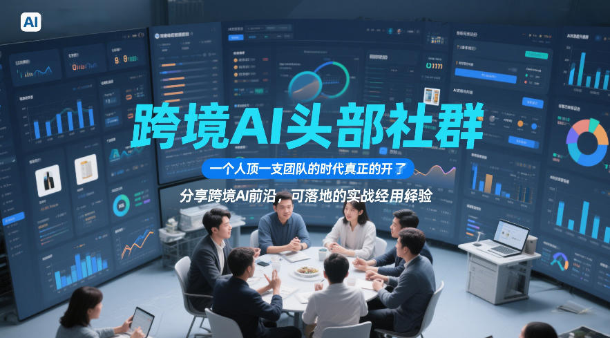 跨境AI头部社群，一个人顶一支团队的时代真正的开始了，分享跨境AI前沿，可落地的实战经验（更新5月11日）-小二项目网