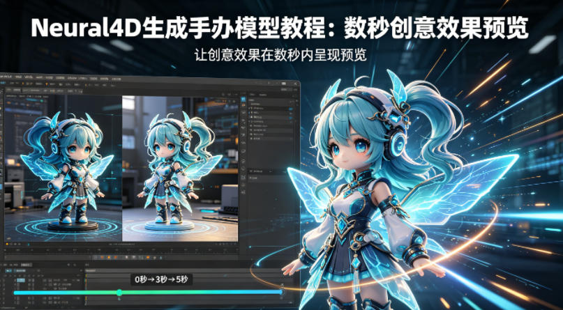 Neural4D生成手办模型教程，让创意效果在数秒内呈现预览-小二项目网