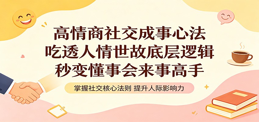 高情商社交成事心法：吃透人情世故底层逻辑，秒变懂事会来事高手-小二项目网