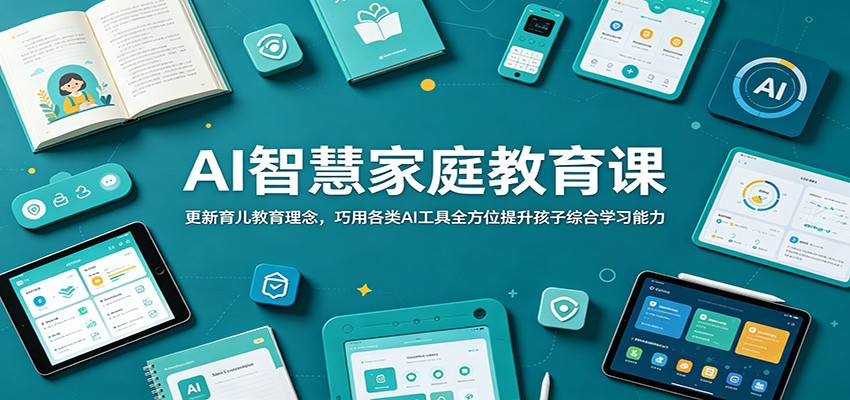 AI智慧家庭教育课：更新育儿教育理念，巧用各类AI工具全方位提升孩子综合学习能力-小二项目网