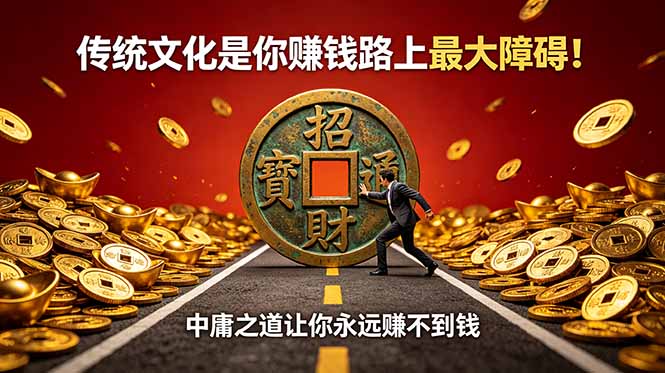（18872期）付费文章：传统文化是你赚钱路上最大障碍！中庸之道让你永远赚不到钱-小二项目网