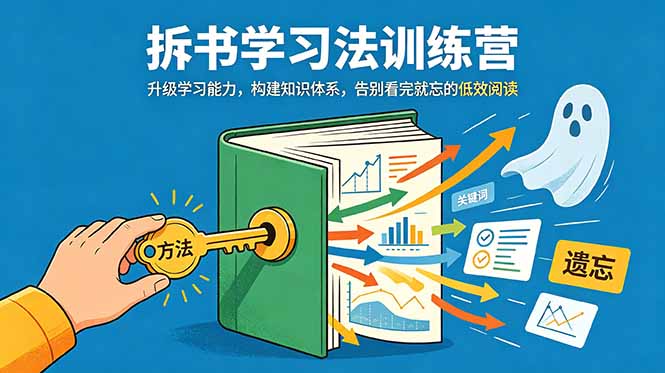 （18874期）拆书学习法训练营，升级学习能力，构建知识体系，，告别看完就忘的低效阅读-小二项目网