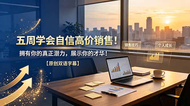 （19071期）五周学会自信高价销售！拥有你的真正潜力，展示你的才华！【原创双语字幕】-小二项目网