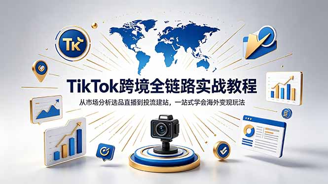 （18805期）TikTok+独立站跨境基础全套教程，拆解平台盈利逻辑，新手从零跑通变现全流程-小二项目网