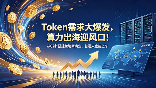 （18889期）Token需求大爆发，算力出海迎风口！从0到1搭建跨境新商业，普通人也能上车-小二项目网