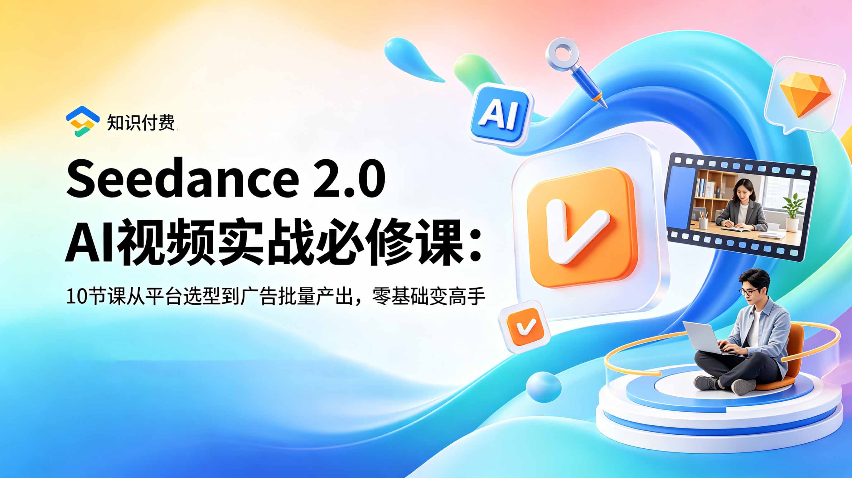 （18998期）Seedance 2.0 AI视频实战必修课：10节课从平台选型到广告批量产出，零基础变高手-小二项目网
