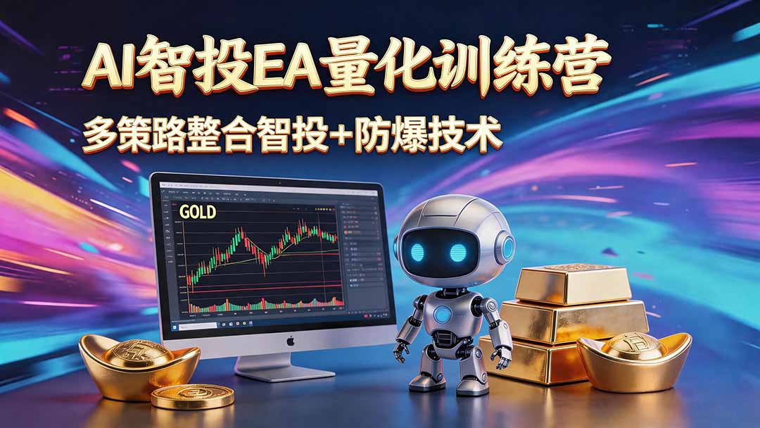 （18880期）AI智投EA量化运营技术，自动化黄金操盘技术，小白也可以轻松上手日入1000+-小二项目网