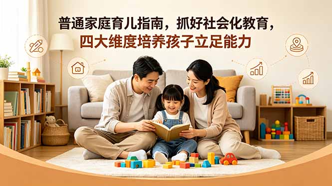 （18755期）付费文章：普通家庭育儿指南，抓好社会化教育，四大维度培养孩子立足能力-小二项目网