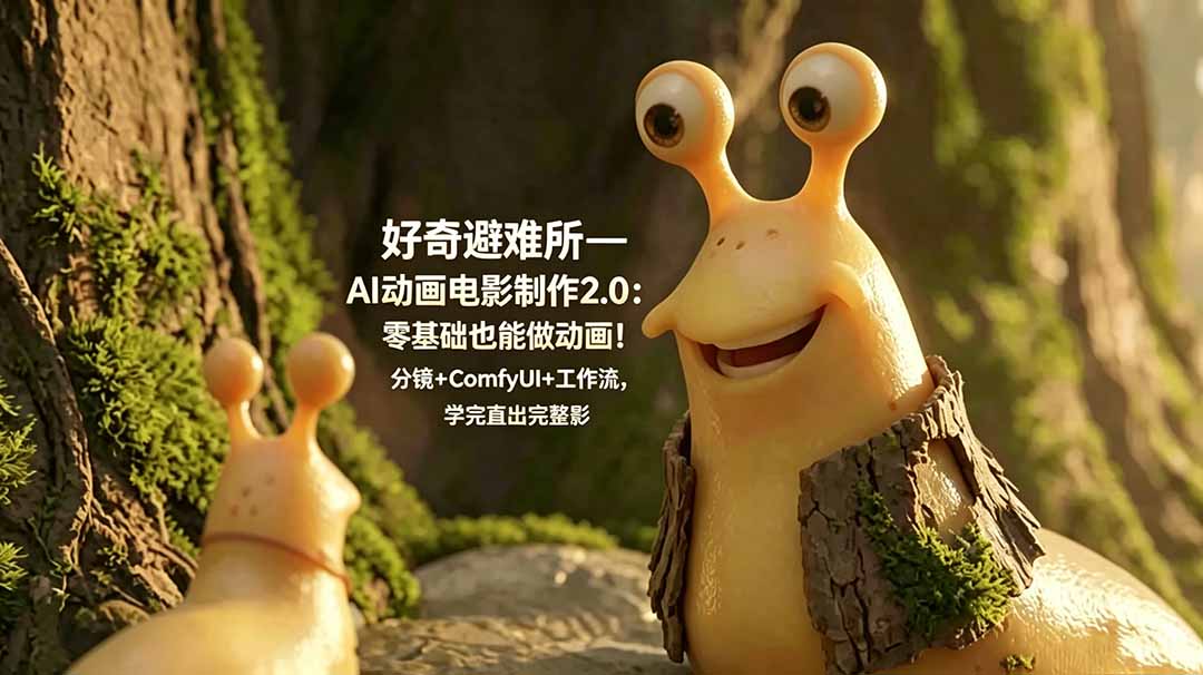 （18924期）好奇避难所—AI动画电影制作2.0：零基础也能做动画！分镜+ComfyUI+工作流，学完直出完整影片-小二项目网