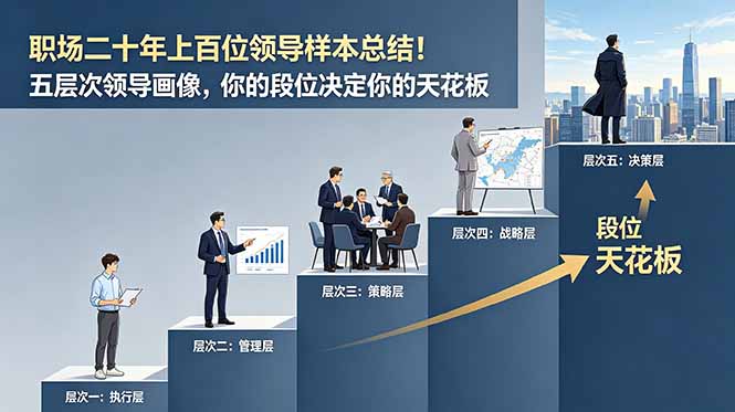 （18900期）付费文章：职场二十年上百位领导样本总结！五层次领导画像，你的段位决定你的天花板-小二项目网