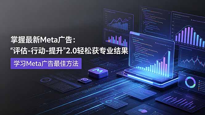 （18972期）掌握最新的Meta广告，通过“评估-行动-提升”2.0版本轻松获得专业级结果。学习目前学习Meta广告的最佳方法-小二项目网