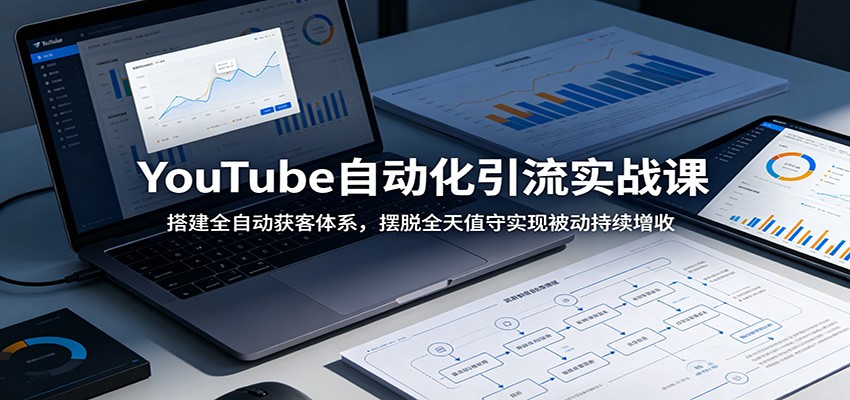 YouTube自动化引流实战课：搭建全自动获客体系，摆脱全天值守实现被动持续增收-小二项目网