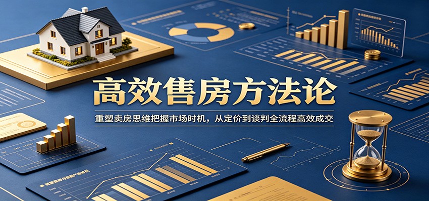 高效售房方法论：重塑卖房思维把握市场时机，从定价到谈判全流程高效成交-小二项目网