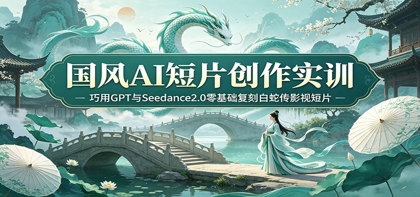 国风AI短片创作实训：巧用GPT与Seedance2.0零基础复刻白蛇传影视短片-小二项目网