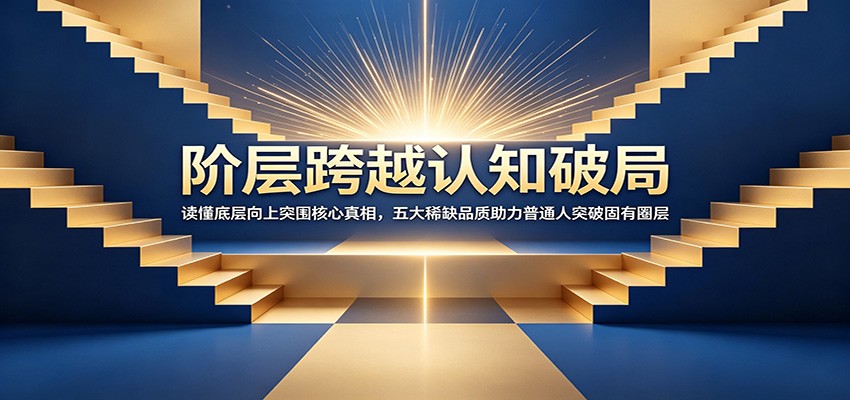 阶层跨越认知破局：读懂底层向上突围核心真相，五大稀缺品质助力普通人突破固有圈层-小二项目网