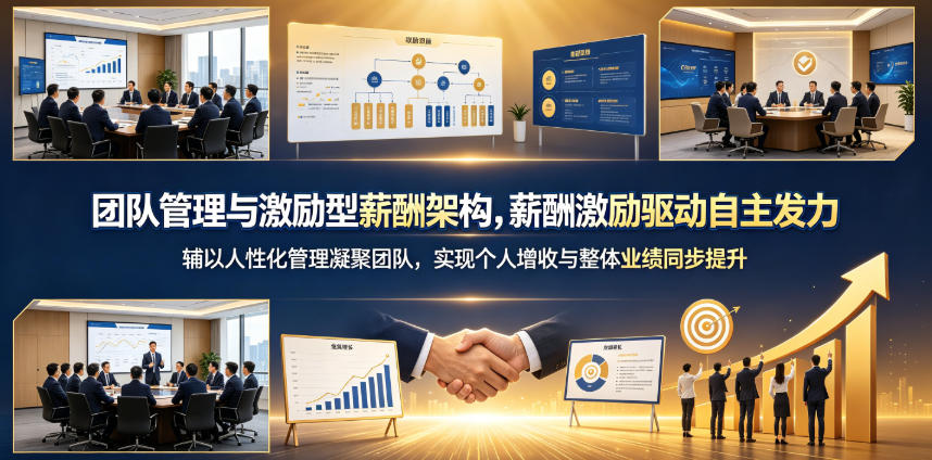 团队管理与激励型薪酬架构，薪酬激励驱动自主发力，辅以人性化管理凝聚团队，实现个人增收与整体业绩同步提升-小二项目网