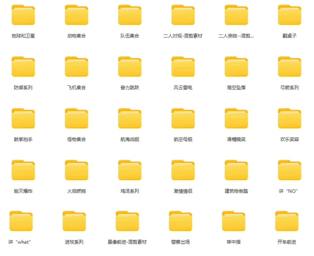图片[2]-【影视剪辑素材合集】15800+高清混剪卡点｜热门影视精彩片段｜人物/城市/场景全覆盖，中文分类清晰-小二项目网