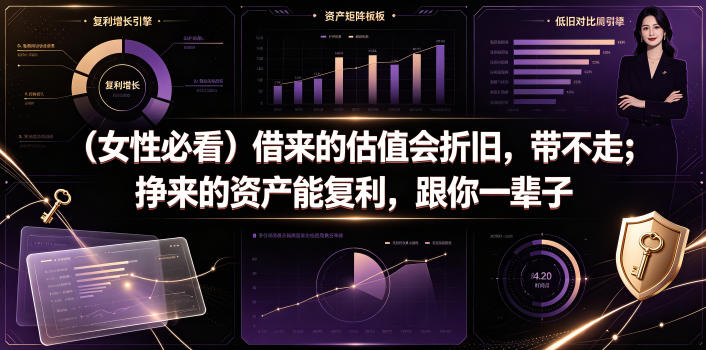 付费文章：（女性必看）借来的估值会折旧，带不走；挣来的资产能复利，跟你一辈子-小二项目网