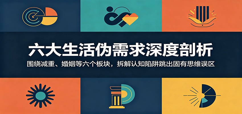 六大生活伪需求深度剖析：围绕减重、婚姻等六个板块，拆解认知陷阱跳出固有思维误区-小二项目网