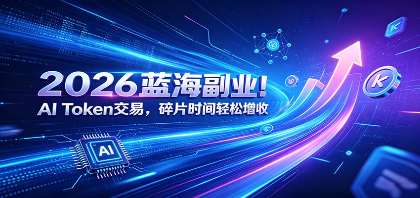 2026蓝海副业！AI Token交易，碎片时间轻松增收-小二项目网
