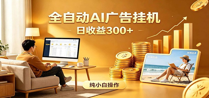 AI风口项目，全程解放双手，后台自动运行赚取收益，每天稳定收益300+-小二项目网