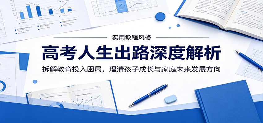 高考人生出路深度解析：拆解教育投入困局，理清孩子成长与家庭未来发展方向-小二项目网
