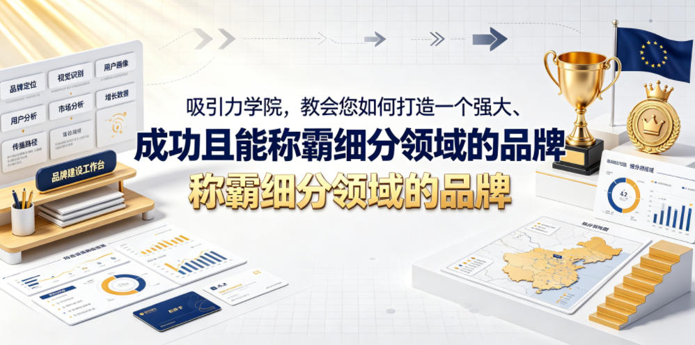 吸引力学院，教会您如何打造一个强大、成功且能称霸细分领域的品牌！【原创双语字幕】-小二项目网