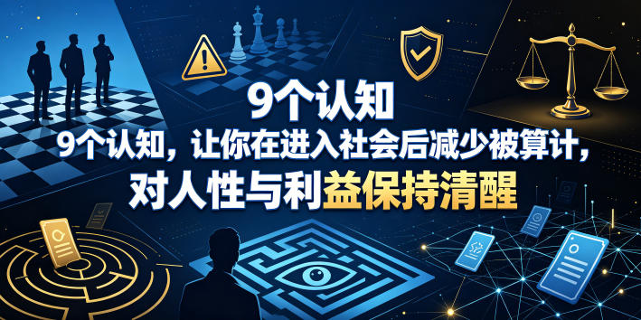 付费文章：9个认知，让你在进入社会后减少被算计，对人性与利益保持清醒-小二项目网