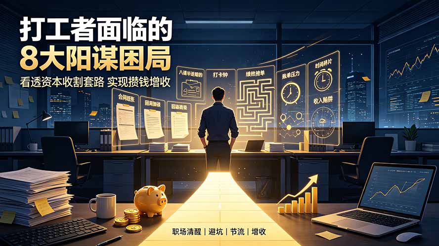 （19448期）付费文章：打工者面临的8大阳谋困局，看透资本收割套路实现攒钱增收-小二项目网