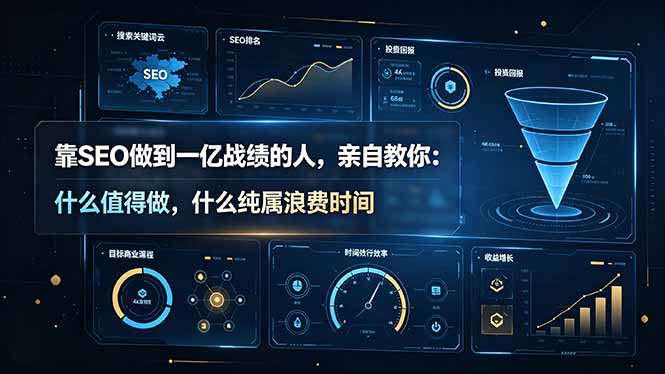 （19197期）靠SEO做到一亿战绩的人，亲自教你：什么值得做，什么纯属浪费时间【原创双语字幕】-小二项目网