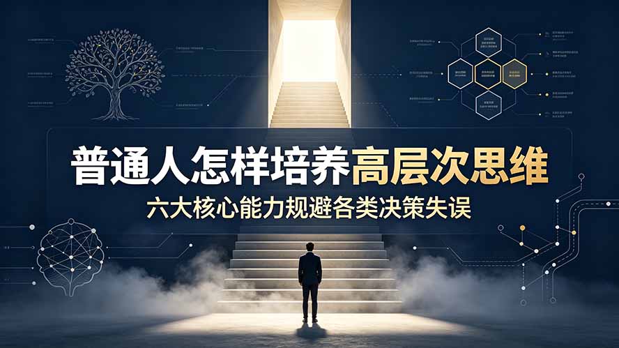 （19479期）付费文章：普通人怎样培养高层次思维，六大核心能力规避各类决策失误-小二项目网