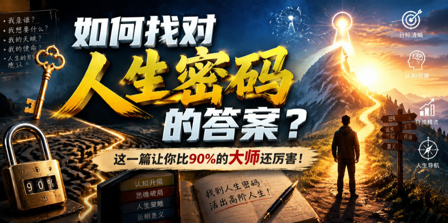 （19601期）付费文章：如何找对人生密码的答案？这一篇让你比90%的大师还厉害！-小二项目网