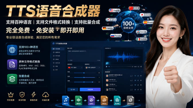 （19374期）最新TTS配音，支持批量，支持文件格式转换，功能超多-小二项目网