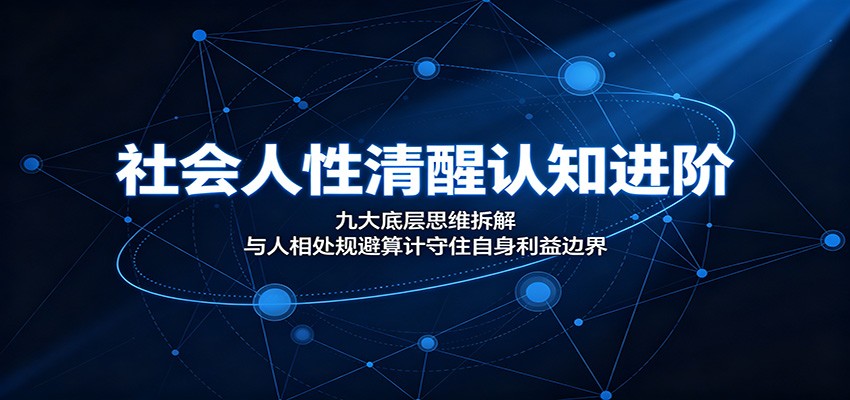 社会人性清醒认知进阶：九大底层思维拆解，与人相处规避算计守住自身利益边界-小二项目网